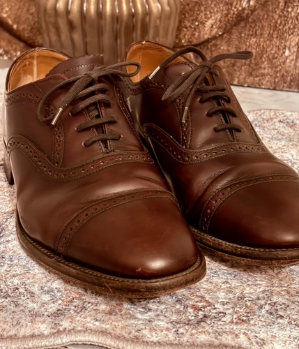 Loake brown leather brogue - loake,