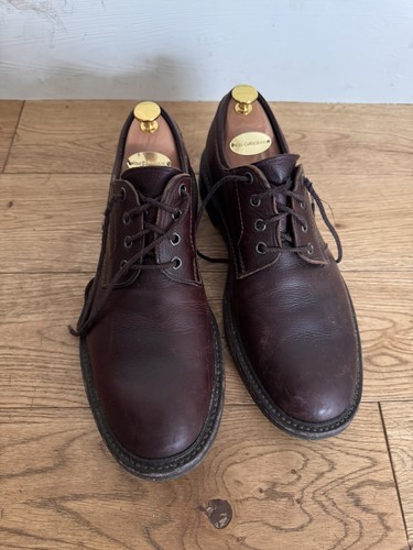 Loake brown derby leather - brown,