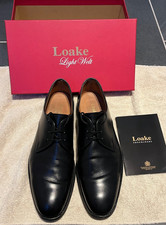 Mens Loake  Alpha Black Lace