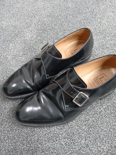 Loake men black leather - black,